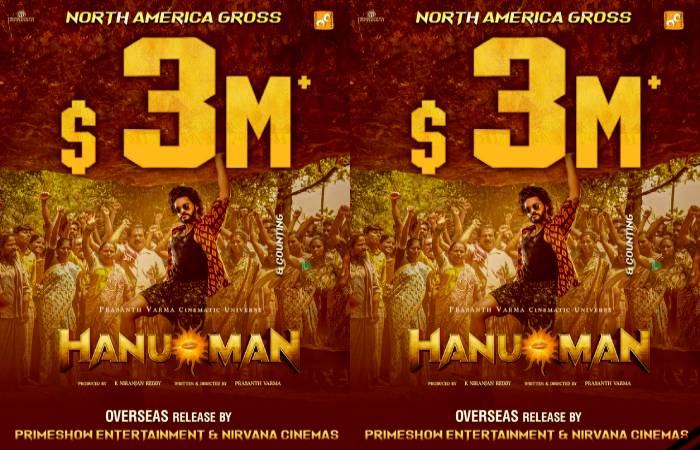 HanuMan film collected US$3 MILLION at North America BO