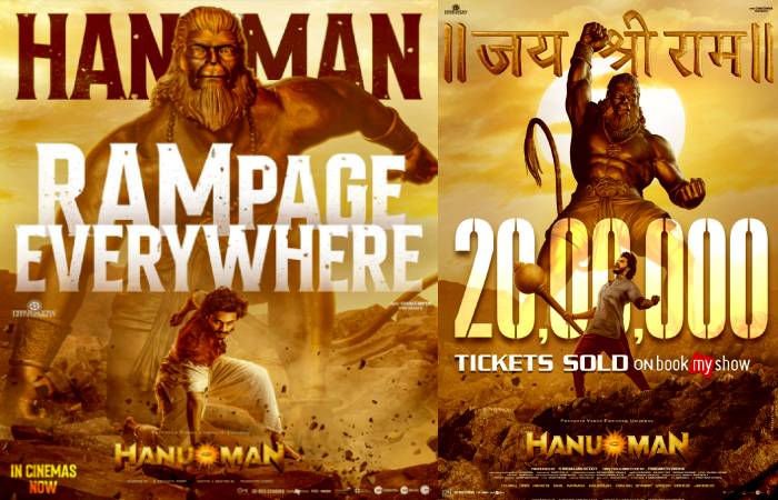HanuMan movie has sold over 20,00,000 tickets on Book My Show in just 5 days