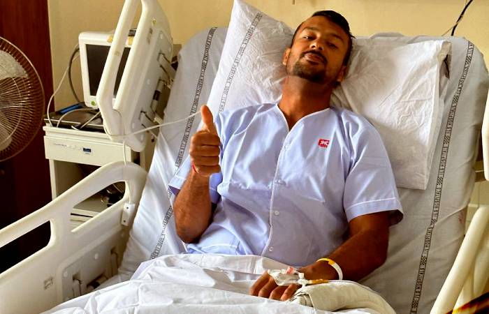 Mayank Agarwal posted these pictures from hospital after probable food poisoning