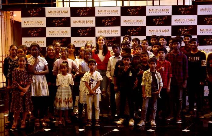 Sithara Ghattamaneni organised a special show of Guntur Kaaram for orphanage kids