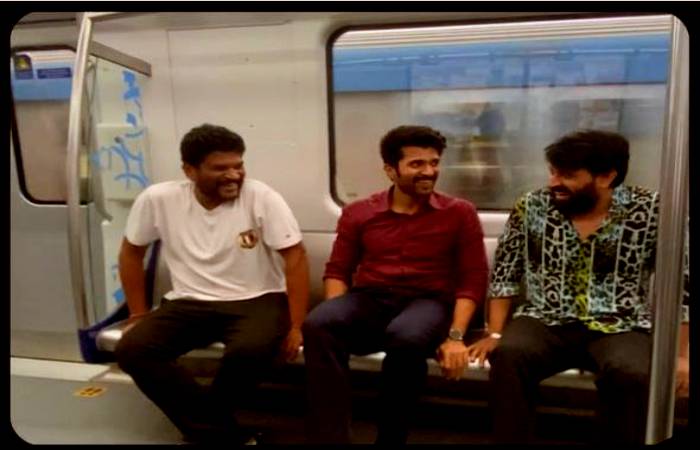 Parasuram with Vijay Deverakonda and Jhonny master for Nandanandana song