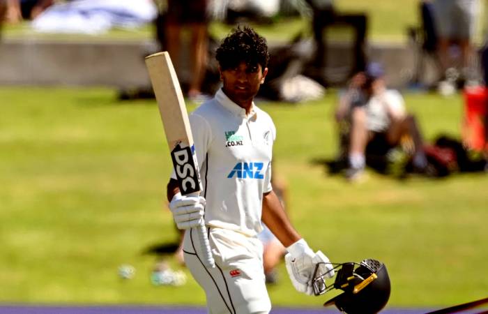 Rachin Ravindra scored a huge double hundred for NZ against SA