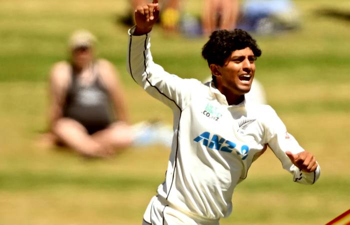 Rachin Ravindra showcases his bowling prowess in the second Test