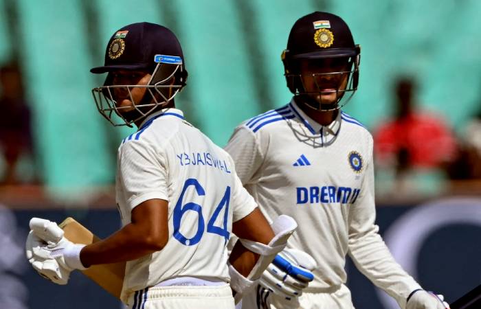 Yashasvi Jaiswal and Shubman Gill put up a big partnership for India in Rajkot Test