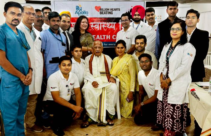Apollo Hospital team at newly opened Ayodhya Health Centre