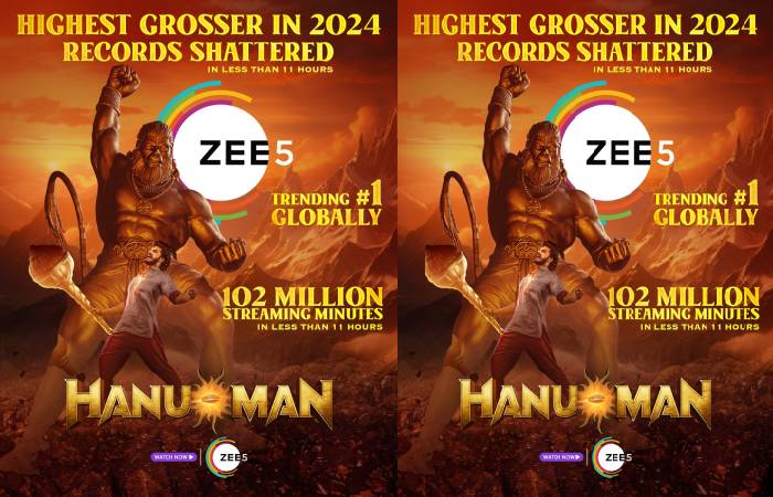 HanuMan makes a record breaking debut on Zee5