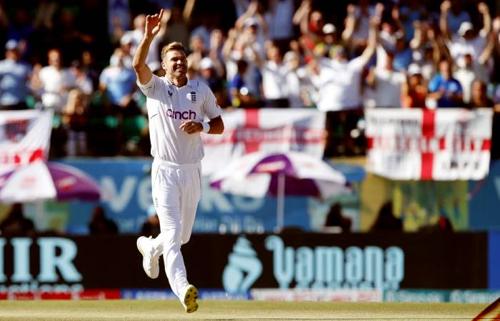 James Anderson becomes the only pace bowler to take 700 wickets in Test Cricket