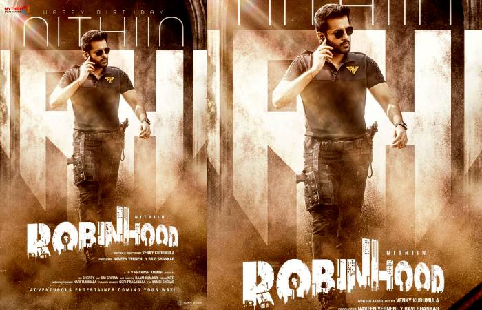Nithiin's new look from his conman movie Robinhood