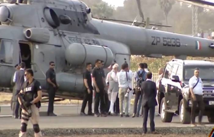 PM Narendra Modi used an IAF helicopter to attend meeting in AP