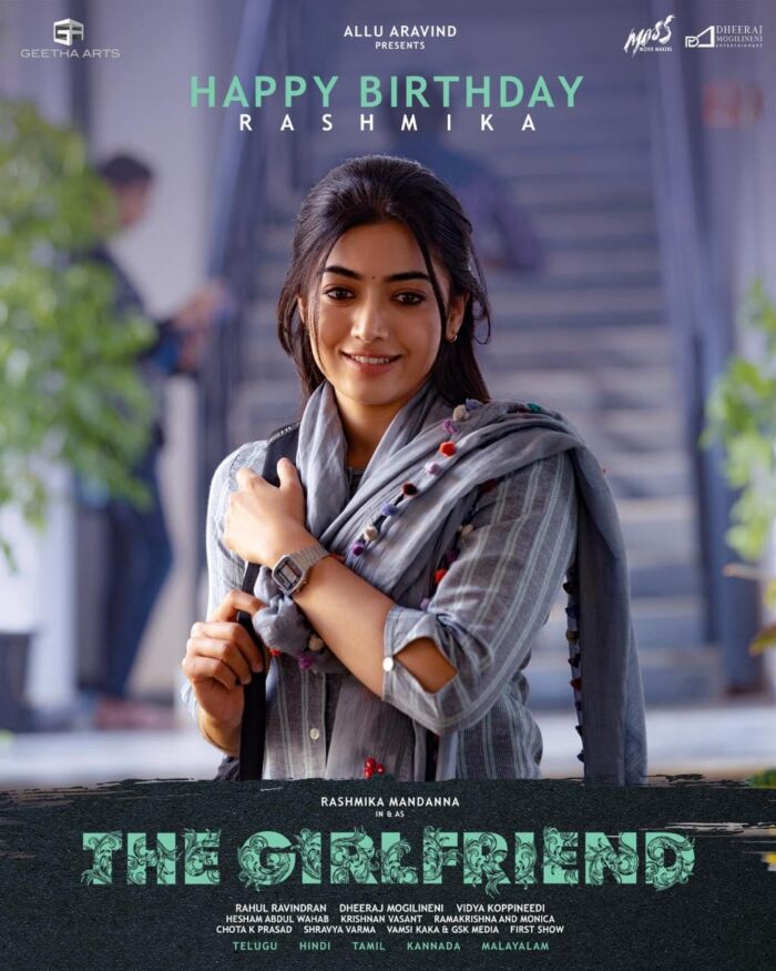 Rashmika Mandanna in a casual attire from The Girl Friend