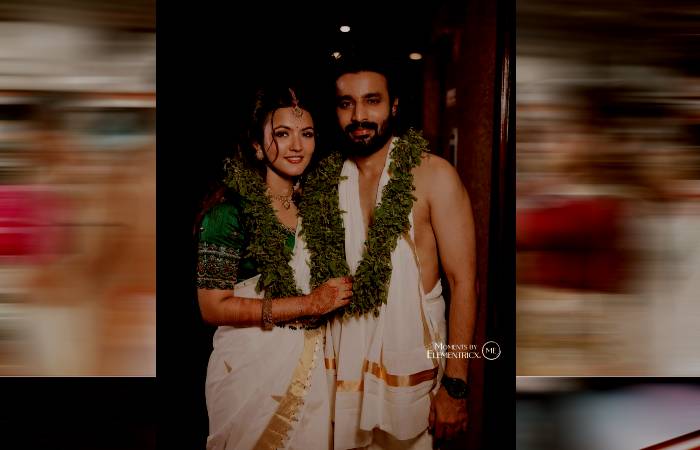 Aparna Das gets married to her beau Deepak at Kerala Temple