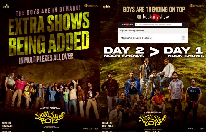 Manjummel Boys see a surge in demand for tickets in Telugu states from Day 1 to Day 2