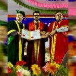 Ram Charan with his honorary doctorate from Vels University
