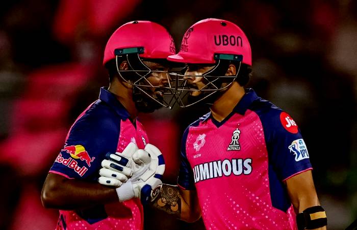 Sanju Samson and Riyan Parag again score half-centuries for RR