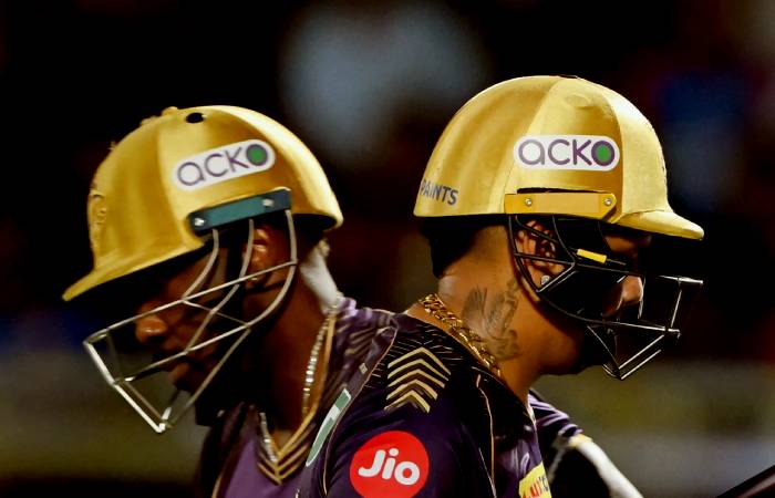 Sunil Narine and Andre Russell give KKR second highest IPL score ever