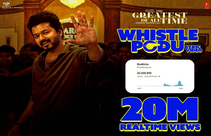 Thalapathy Vijay's The Greatest of All Time first single Whistle Podu goes viral