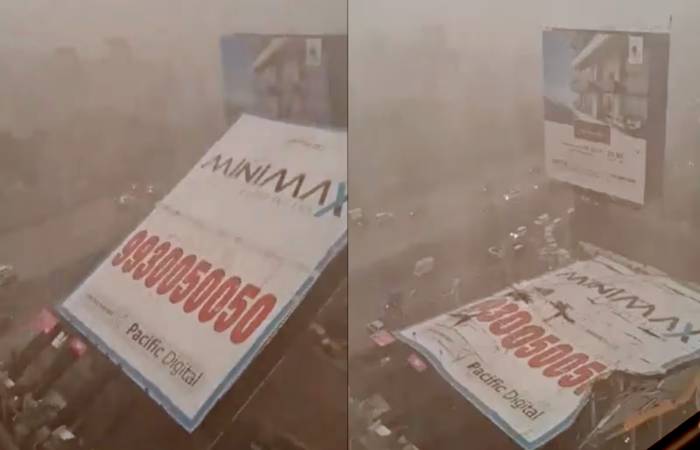 A billboard collapsed in Mumbai causing havoc in the city