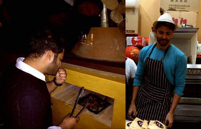 Hrithik Roshan is learning cooking lessons from Jr. NTR on War 2 sets