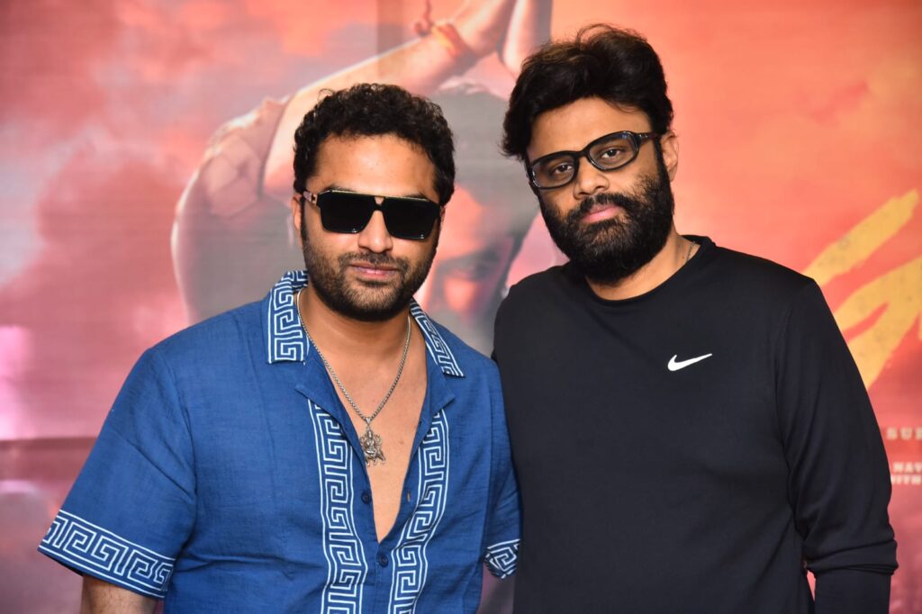 Naga Vamsi and Vishwak Sen at the press interaction of Gangs of Godavari