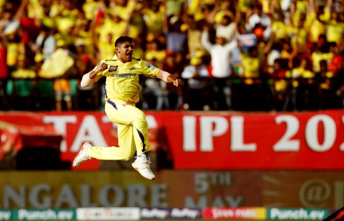 Tushar Deshpande struck early in the chase innings for CSK