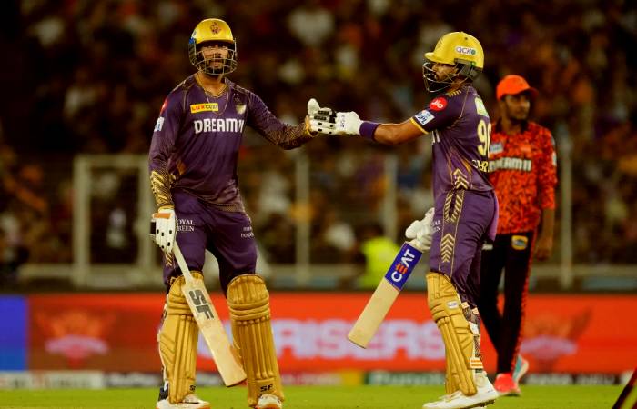 Venkatesh Iyer and Shreyas Iyer finish the match for KKR in quick time