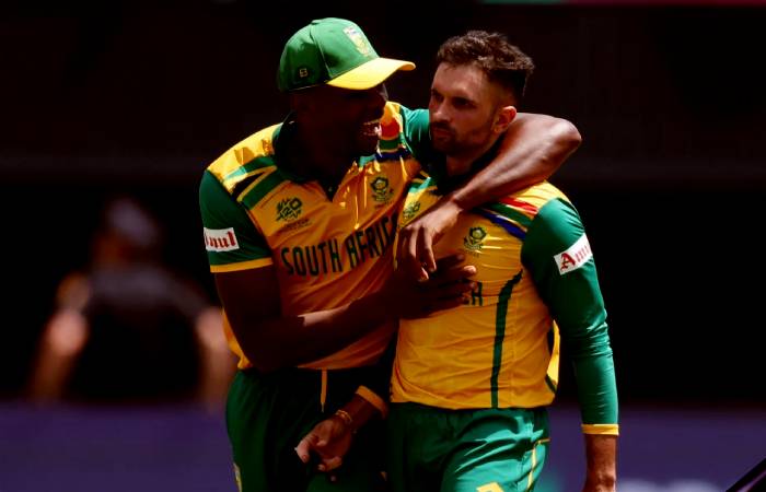 Keshav Maharaj wins in the last over for South Africa