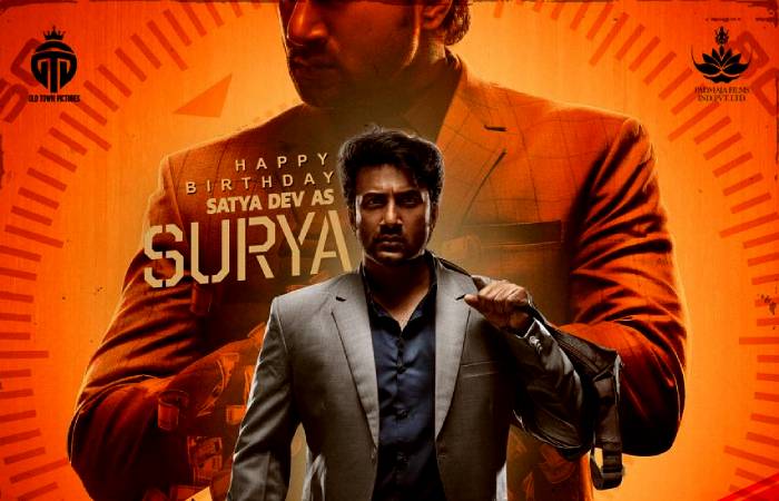 Satyadev as Surya from his next movie Zebra