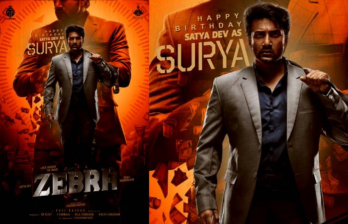 Zebra filmmakers unveil Satyadev's first look from the film