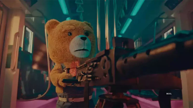 Teddy Bear tries to parody all popular scenes as Buddy