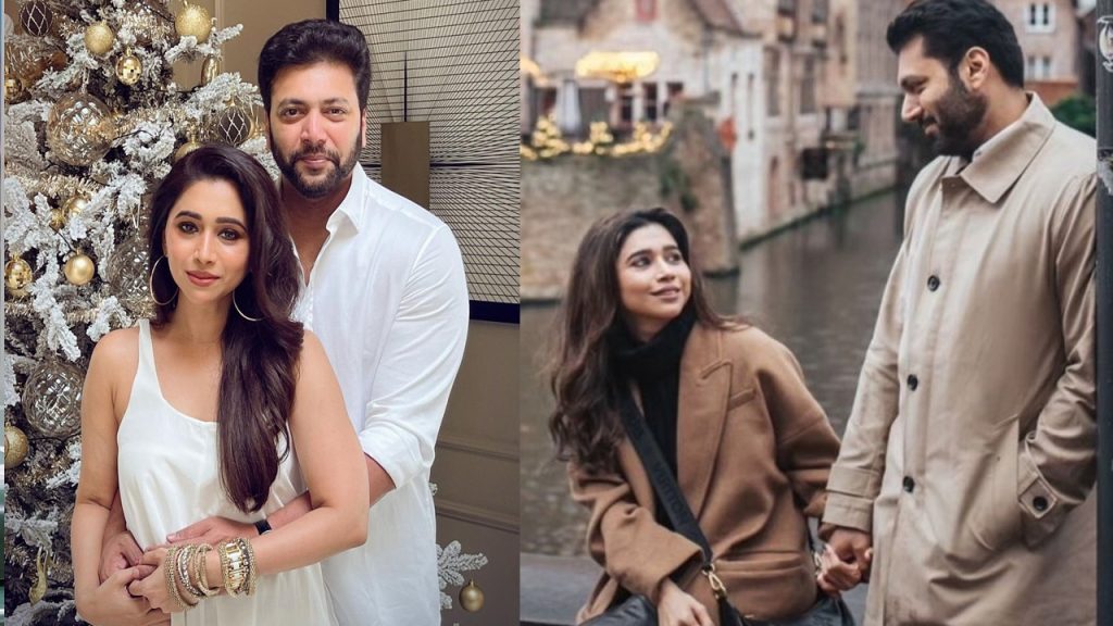 Jayam Ravi and Aarti Ravi