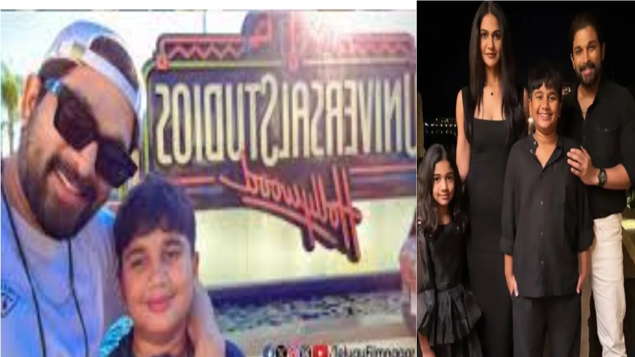 Allu Arjun spotted in stylish new look at universal studios