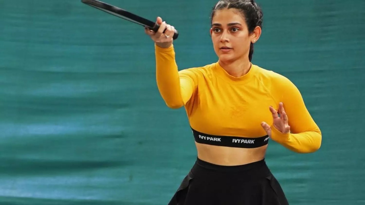 Akanksha Singh promotes pickleball with enthusiasm