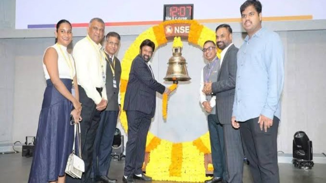 Balakrishna rings NSE opening bell, sets historic record