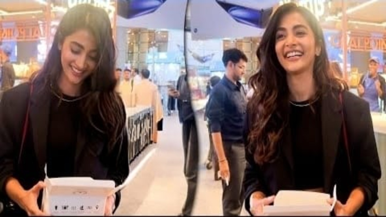 Unexpected Birthday Surprise for Pooja Hegde at Airport
