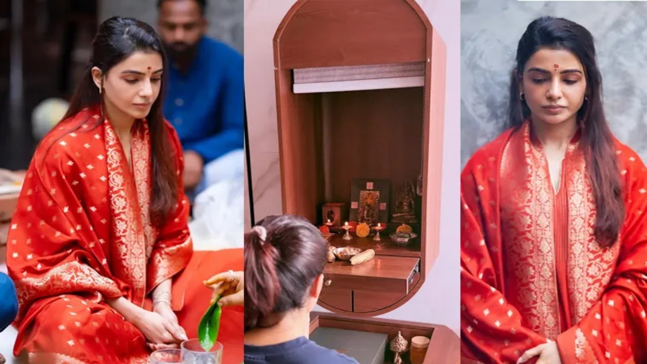 Samantha celebrates new home with traditional ceremony