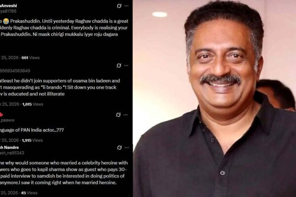 Prakash Raj Mocks Raghav Chadha On Exit From AAP With Viral Meme