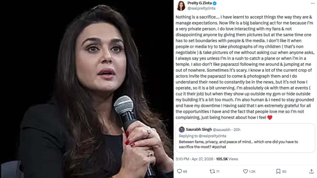 Preity Zinta Opens Up on Paparazzi Harassment: “It Can Be Scary”