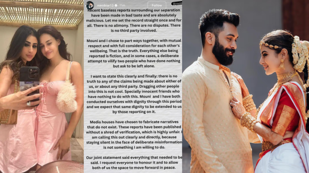 Suraj Nambiar slams rumours on Disha Patani- Mouni Roy post divorce