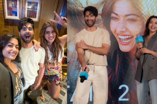 Rashmika Mandanna Shares Pics From Cocktail 2 With Kriti, Shahid