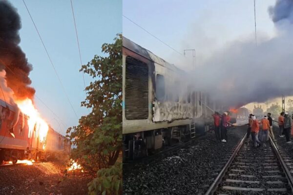 Fire Breaks Out on Rajdhani Express in Madhya Pradesh